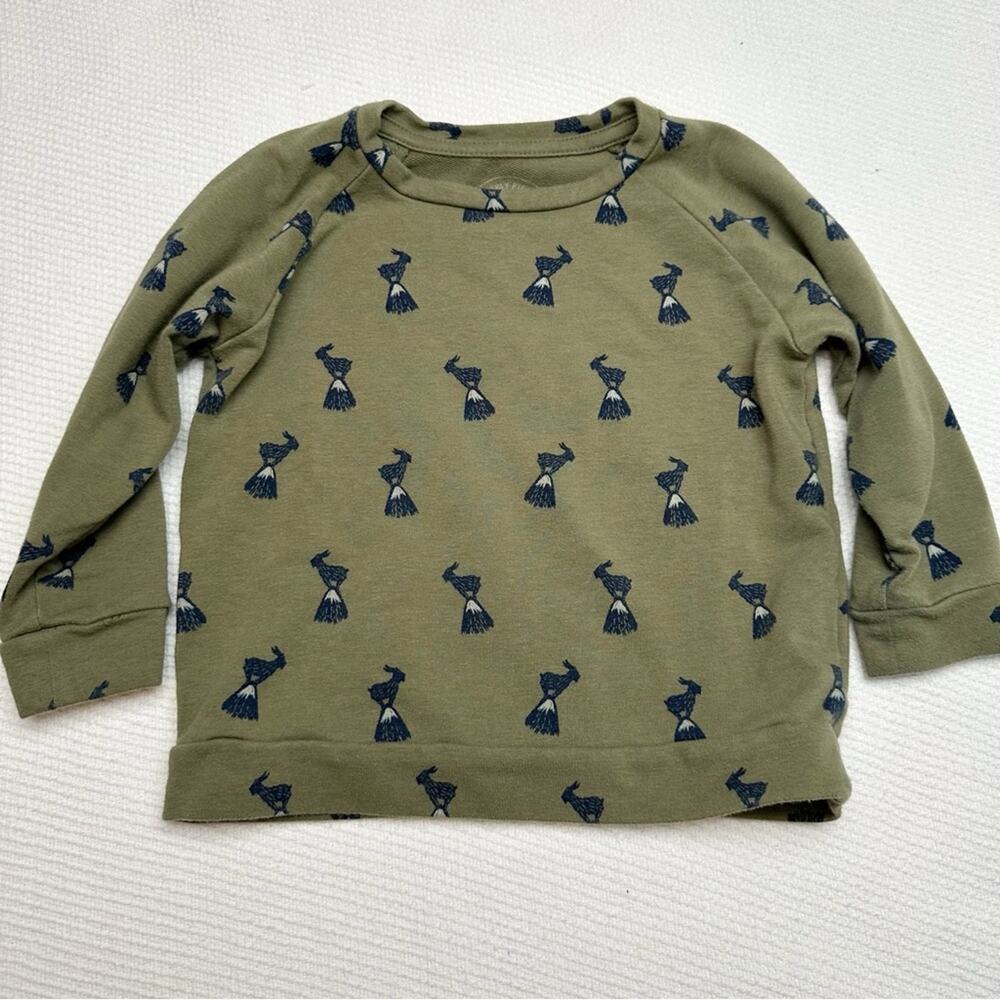 Freshly Picked mountain Goat Print Crewneck Pullover